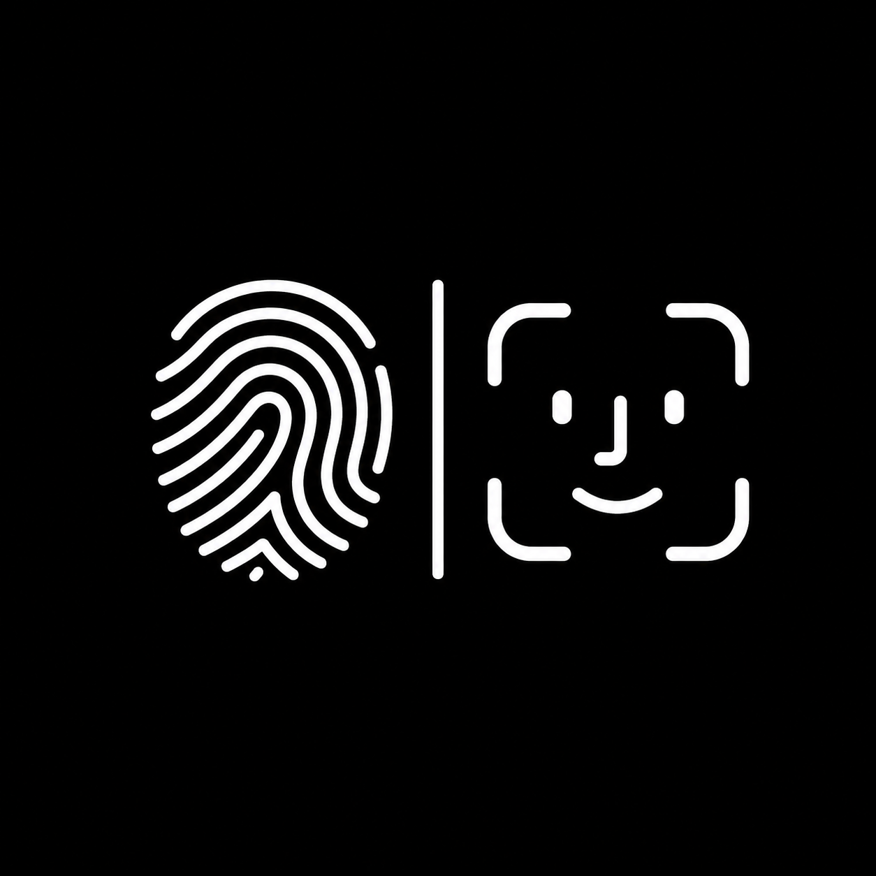 Fingerprint and Face ID icons